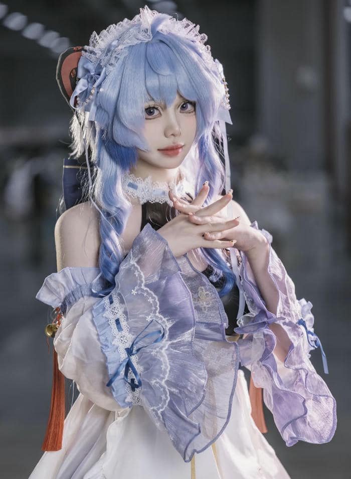Ảnh Ganyu cosplay băng lửa cực cute