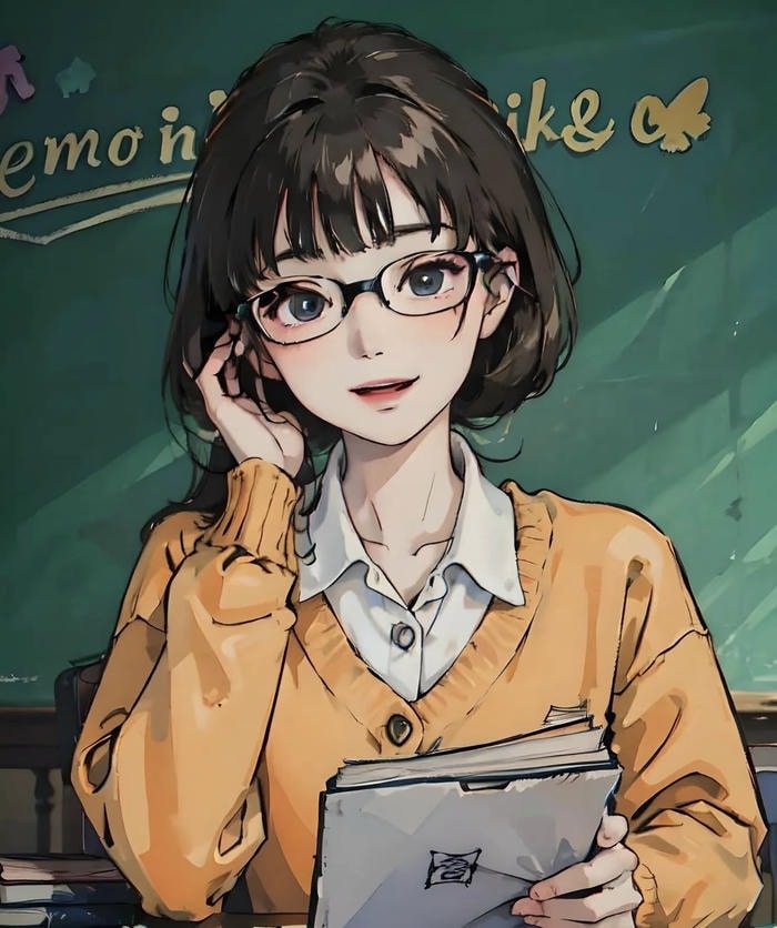 Ảnh anime cô giáo phong vị học đường