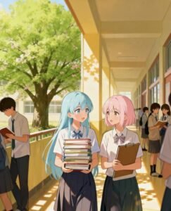 Ảnh anime đôi bạn thân cùng nhau