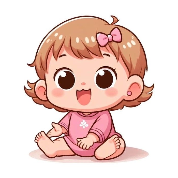 Bức ảnh chibi em bé dễ mến