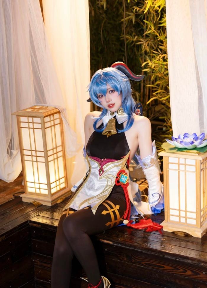 Bức hình cosplay ganyu tạo không khí ngọt ngào cuốn hút