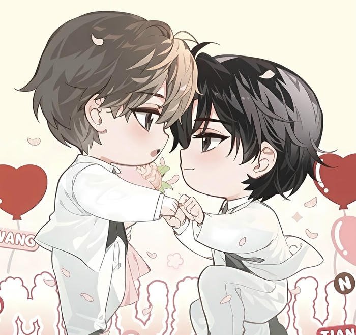 Bức hình đam mỹ chibi lãng mạn