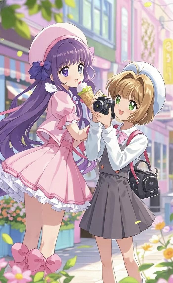 Bức hình đôi bạn thân anime tình bạn