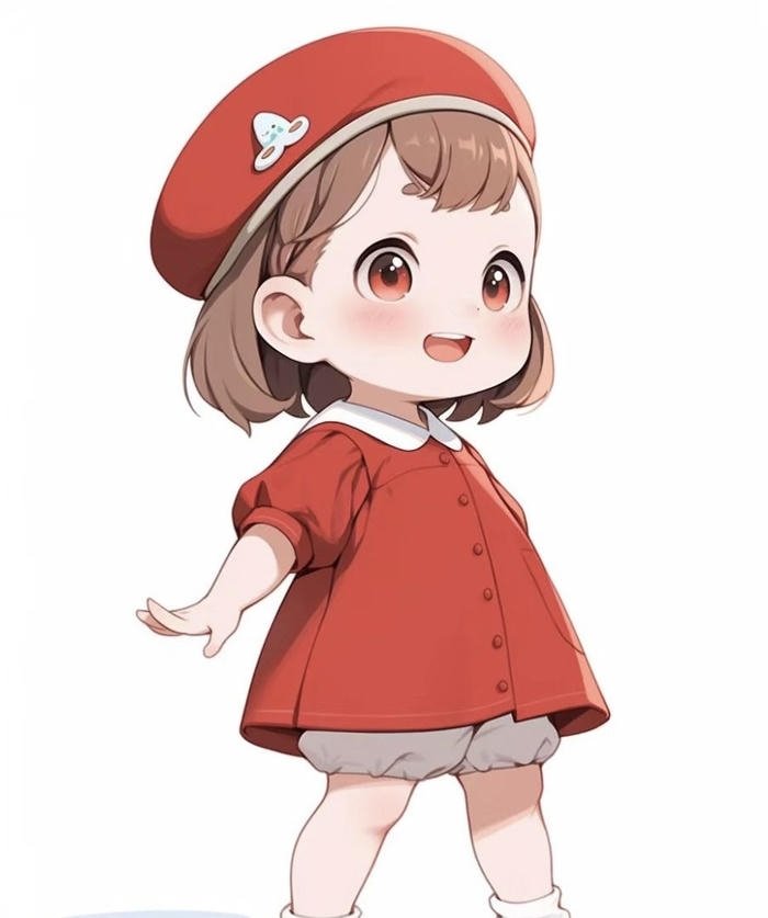 Bức hình em bé chibi bắt mắt