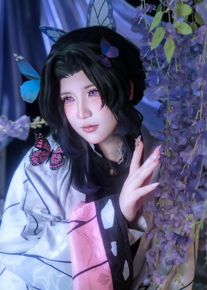 Hình Shinobu cosplay mang lại cảm giác thanh nhã