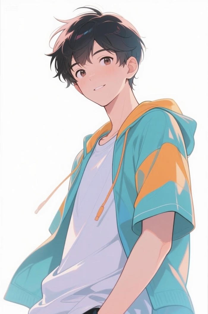 Hình ảnh nam anime tóc tối màu