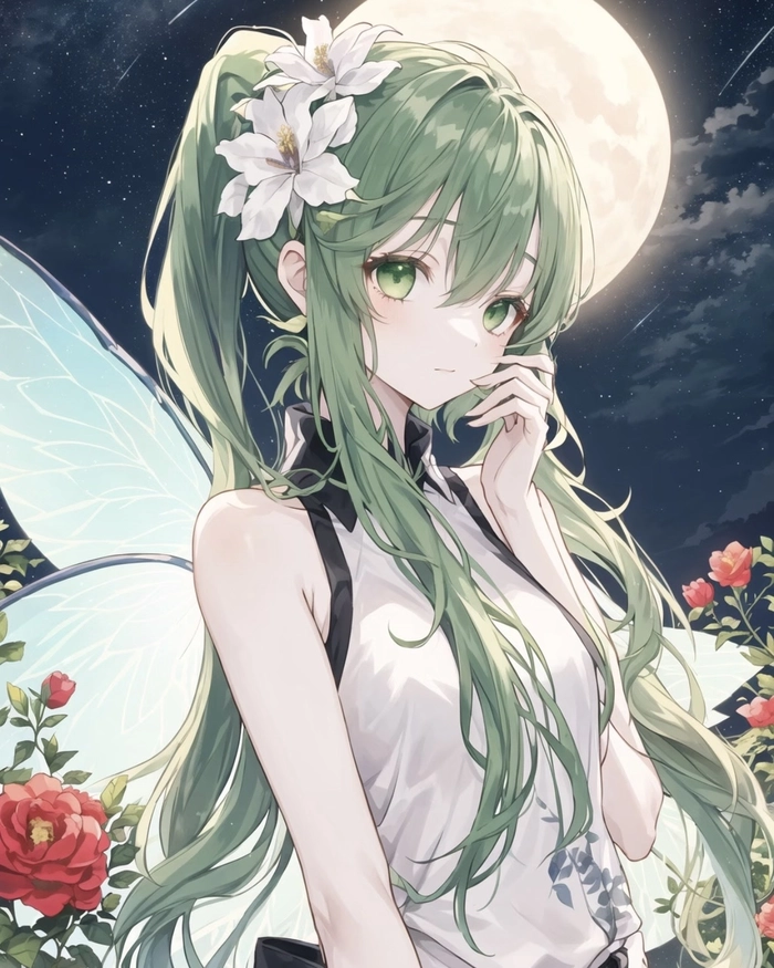 Hình nhân vật anime nữ phong cách dễ thương cuốn hút