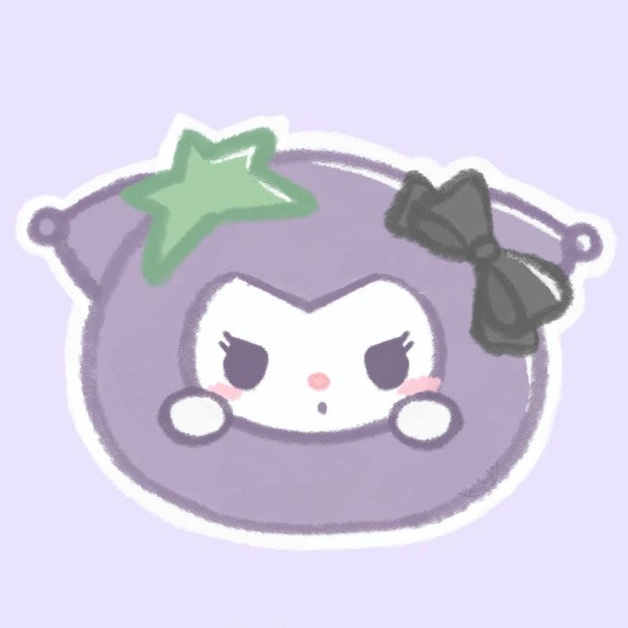 Nhãn dán Kuromi cho fan phong cách cute