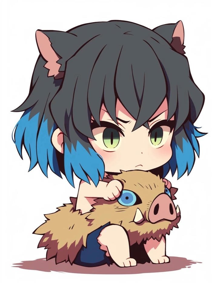 ảnh anime chibi màu sắc
