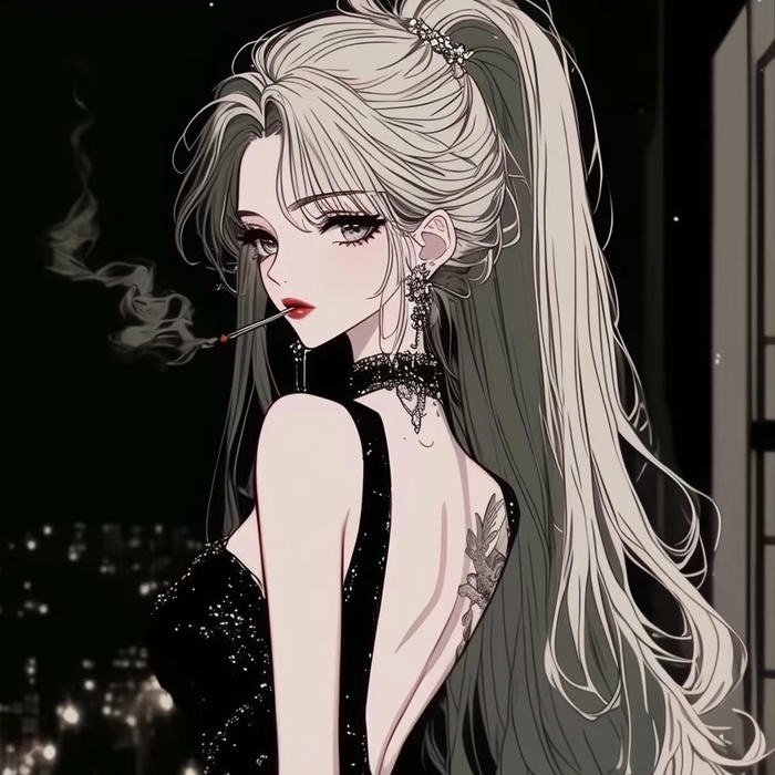 ảnh anime cô gái khí chất mạnh lạnh lùng