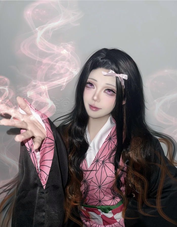 ảnh cosplay Nezuko hóa trang