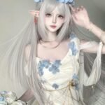 ảnh cosplay frieren rực sáng