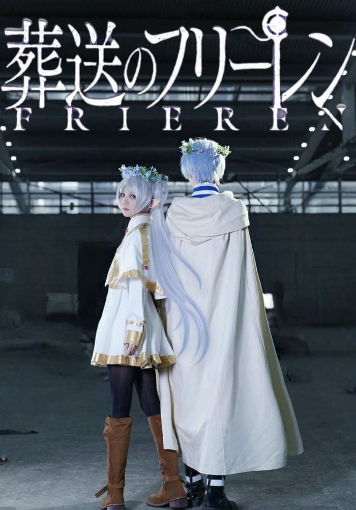 ảnh cosplay frieren tóc dài