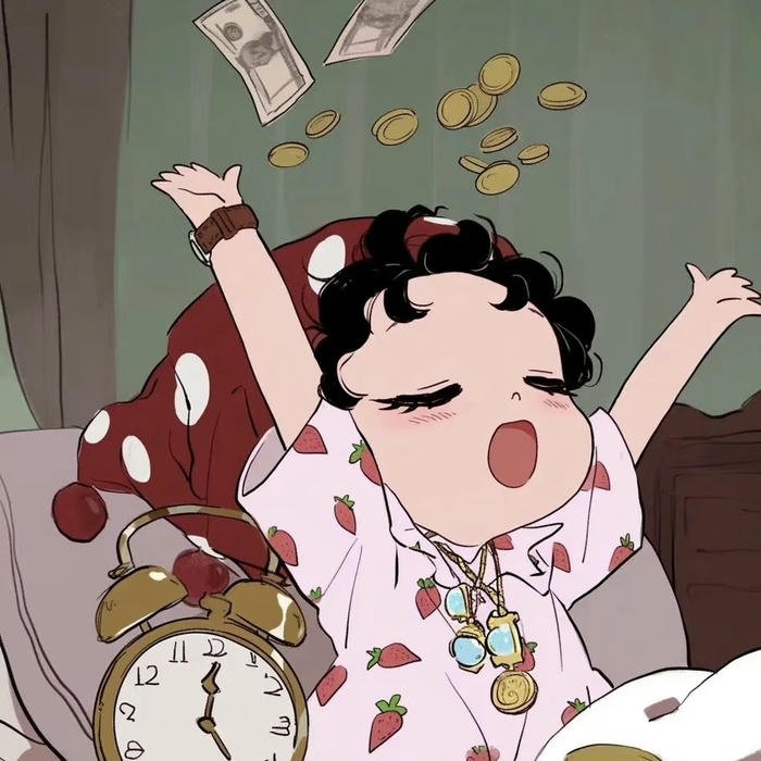 ảnh đại diện cute cô nàng thích tiền