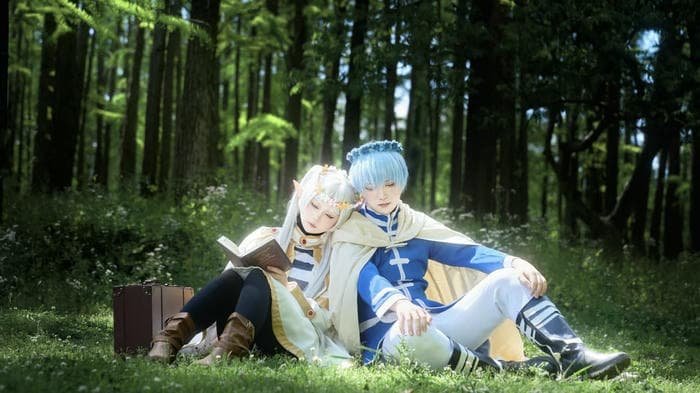 ảnh frieren cosplay ánh sáng