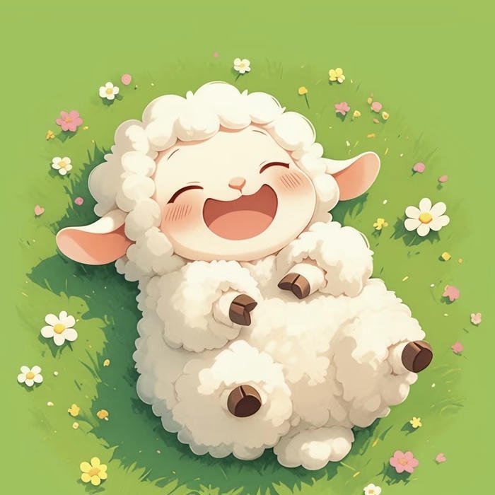 ảnh nền con cừu cute dễ thương