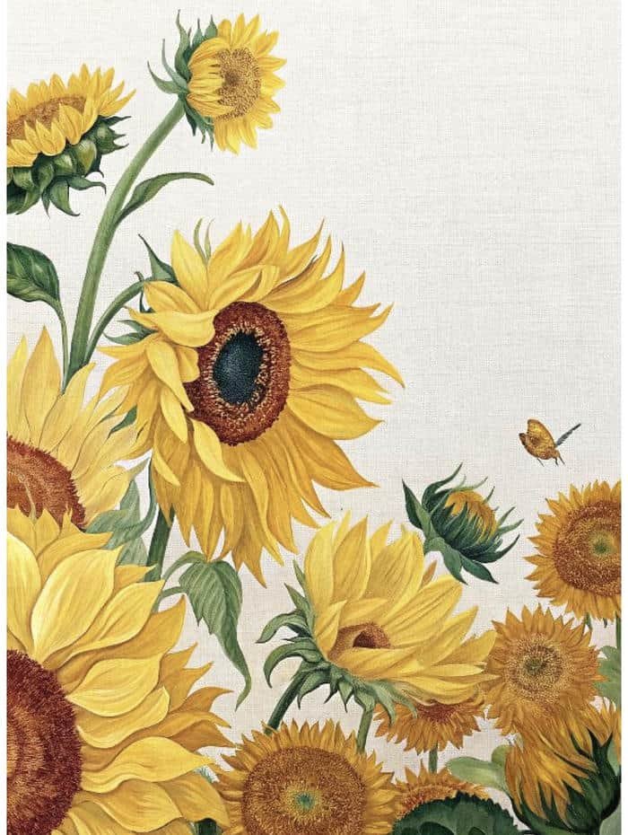 ảnh tranh vẽ hướng dương độc đáo