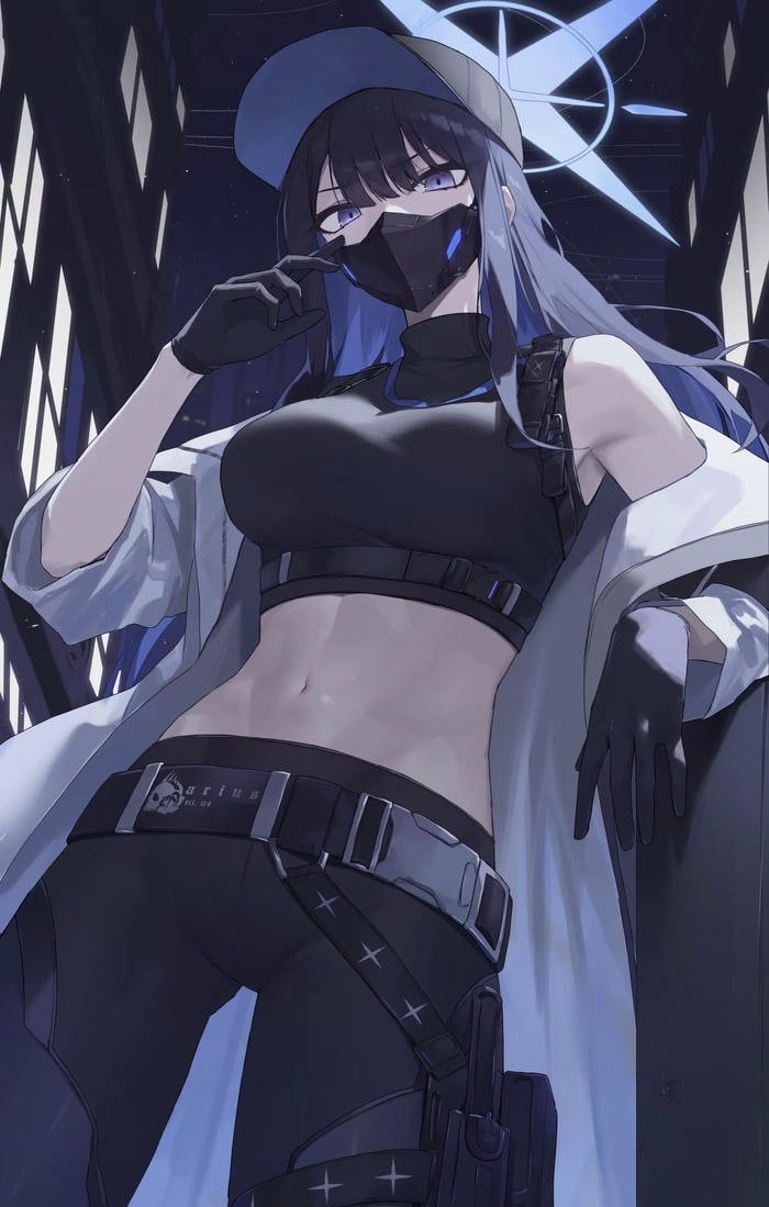 anime girl lạnh lùng cá tính ánh nhìn sắc lạnh