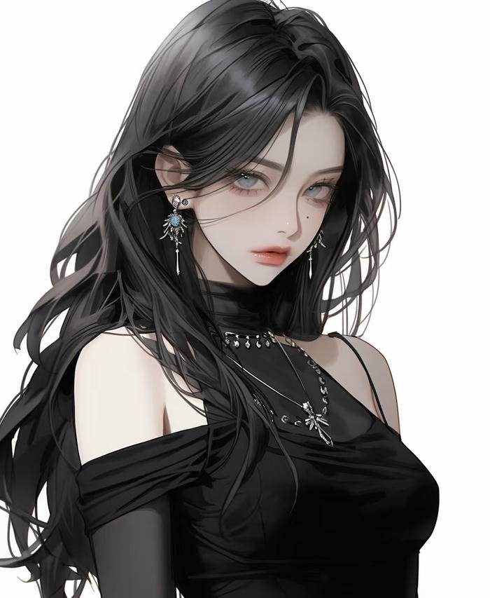 anime girl lạnh lùng cá tính tạo hình ngầu