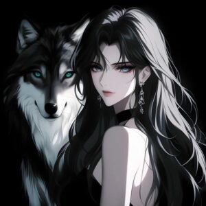 avatar anime nữ biểu cảm lạnh đầy khí chất