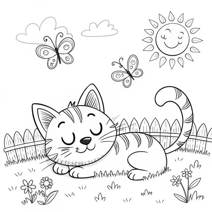 bé học màu với mèo dễ thương