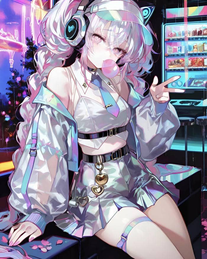 biểu cảm hình ảnh anime nữ ngầu