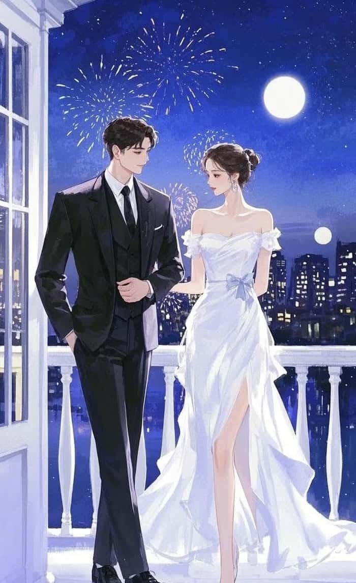 bối cảnh lãng mạn của anime cặp đôi