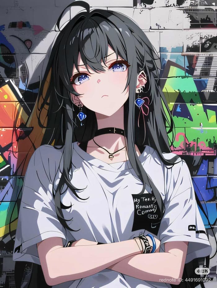 bức ảnh anime girl lạnh lùng cá tính