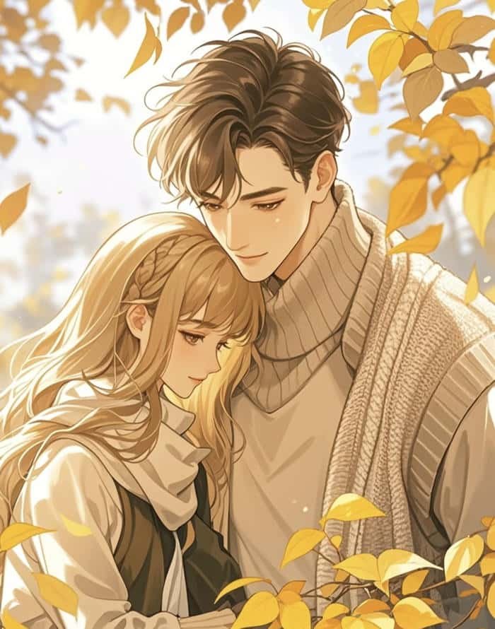 cảnh chiếu sáng nhẹ ảnh anime cặp đôi hạnh phúc