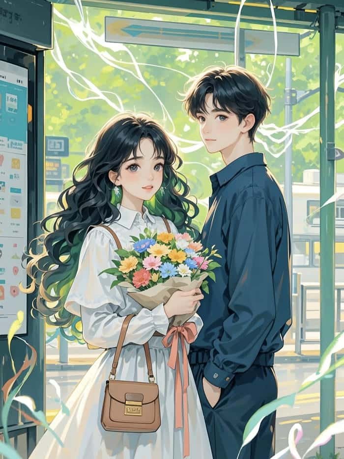 cảnh gần gũi ngọt ngào anime cặp đôi