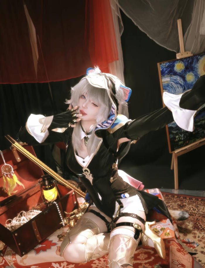 cat girl cosplay mềm mại