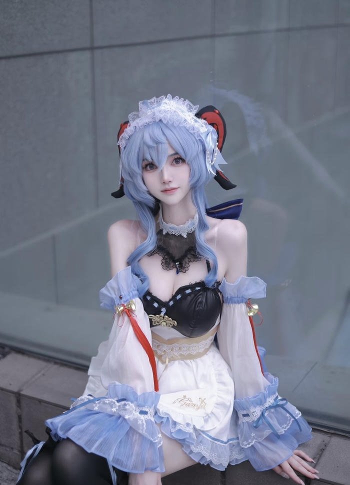 cosplay maid phong cách nhẹ nhàng
