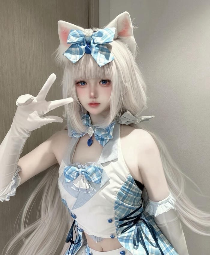 cosplay mèo kiểu kawaii