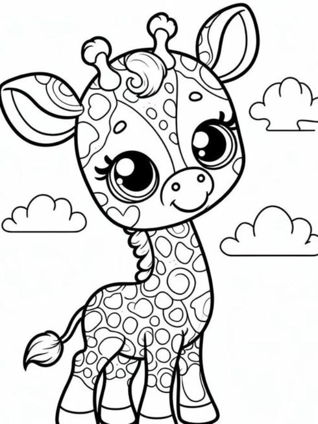 Tải 999+ tranh tô màu hưu cao cổ cho bé cực dễ thương