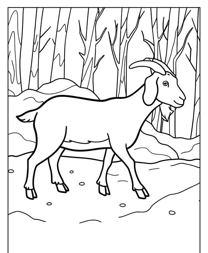 dê đáng yêu tranh tô màu