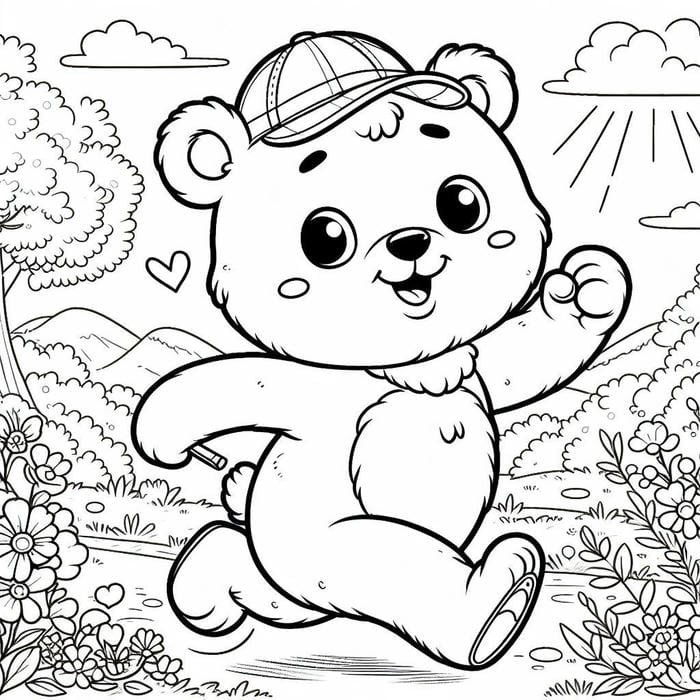 giải trí tô màu tranh con gấu