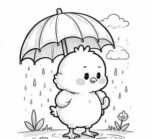 giúp luyện tay tranh tô màu gà con