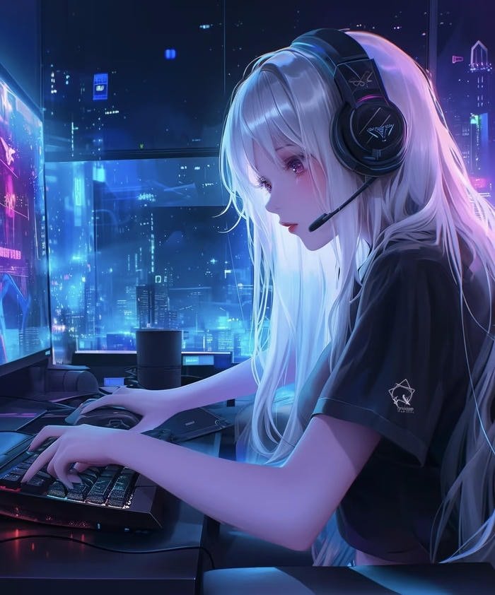 hình ảnh anime girl lạnh lùng ngầu