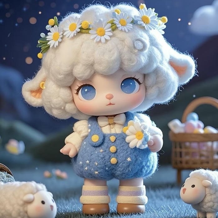 hình ảnh avatar cute búp bê nhỏ xinh