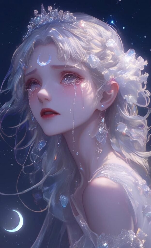 hình ảnh cô gái anime nữ buồn khóc(1)