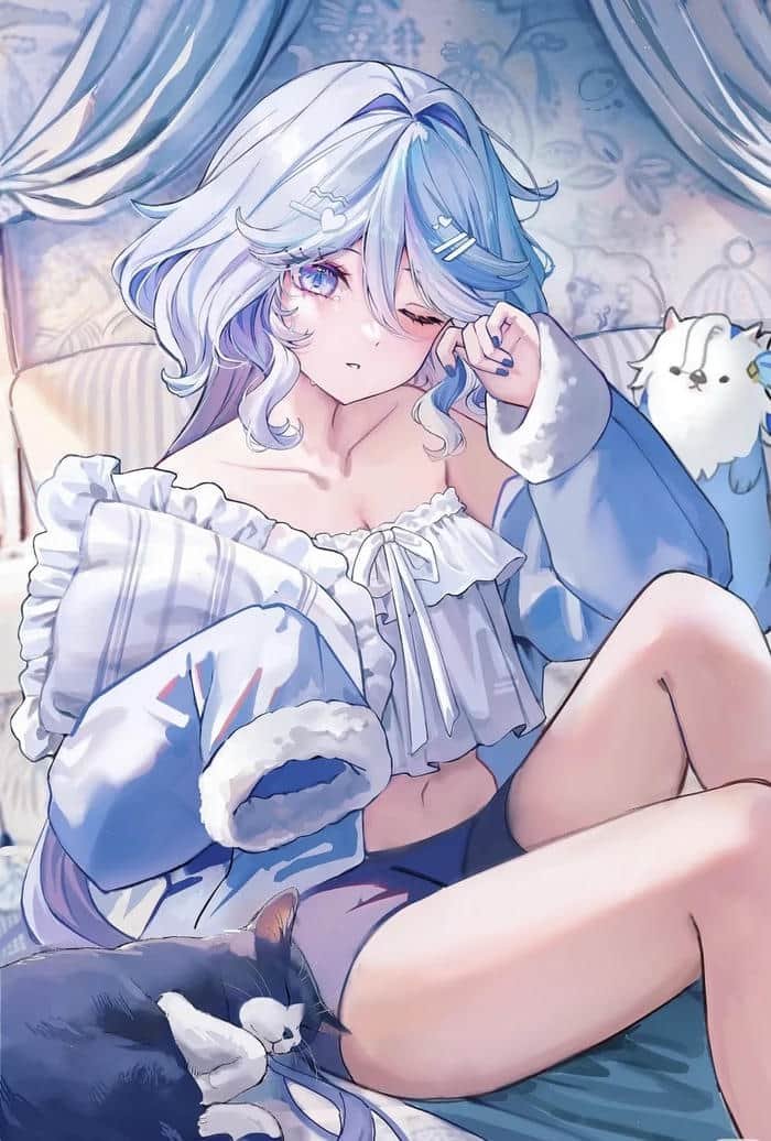 hình ảnh gái anime mlem mềm mại