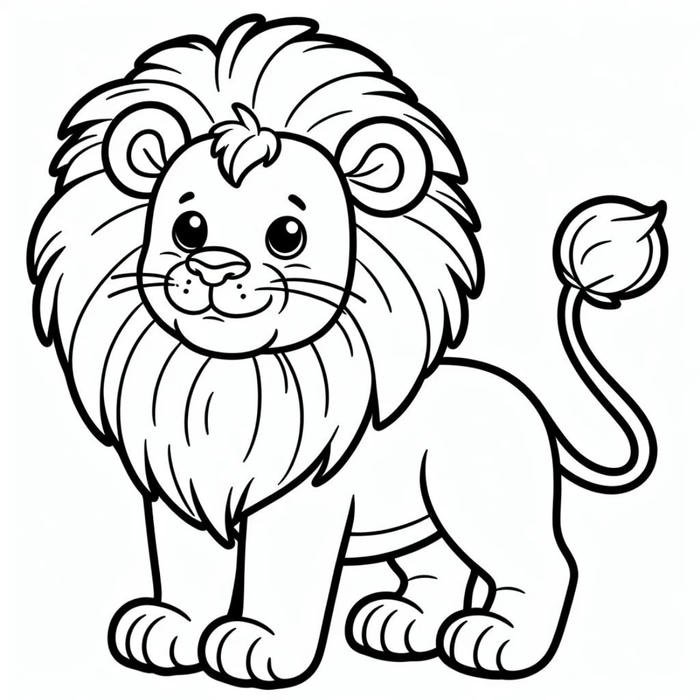 hình ảnh sư tử dễ thương