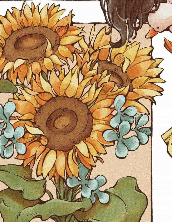 hình ảnh tranh hướng dương sắc nét