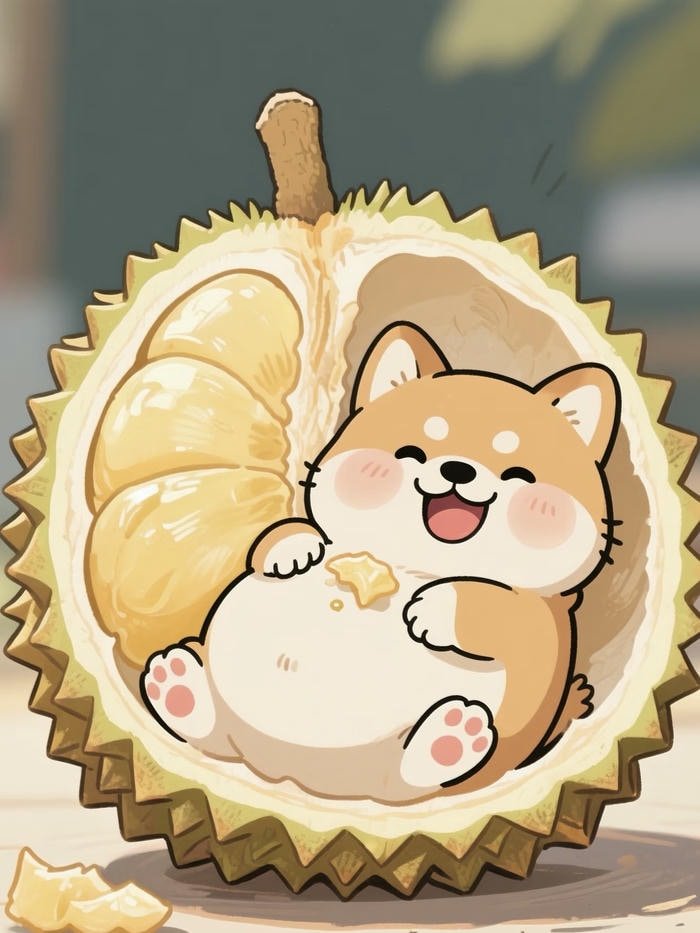 hình avatar cute chó trong sầu riêng