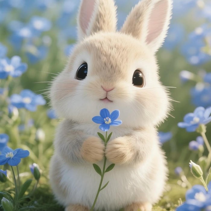 hình avatar cute thỏ ngây thơ