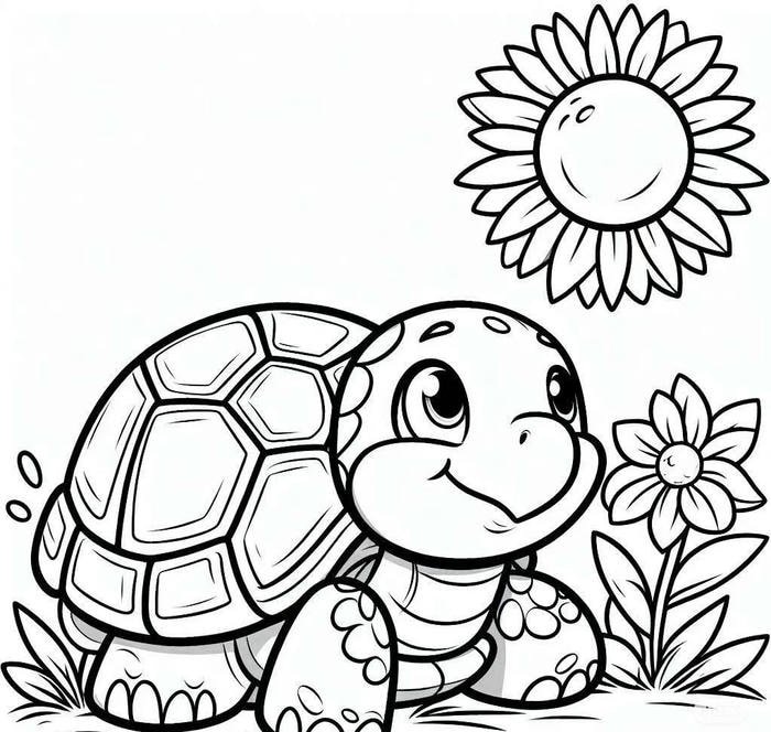 hình con rùa đẹp cho bé