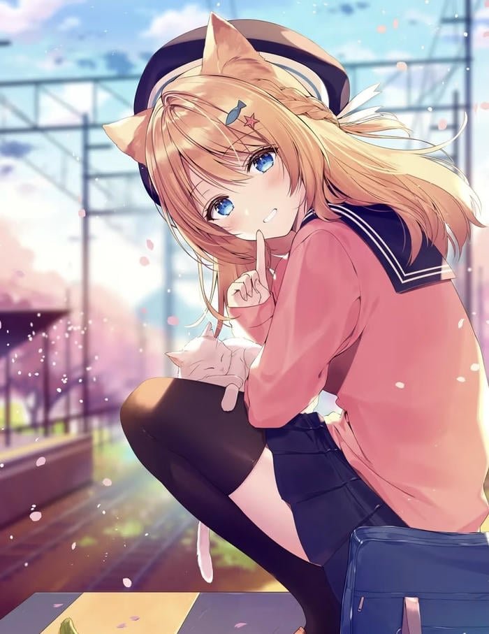 hình đáng yêu cực anime nữ cute rực rỡ