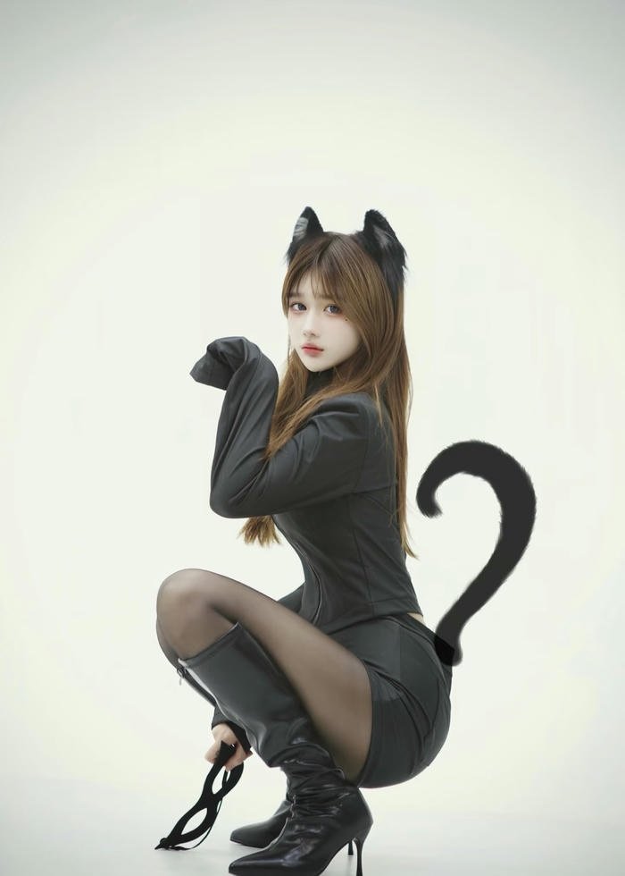 hóa trang tai mèo xinh