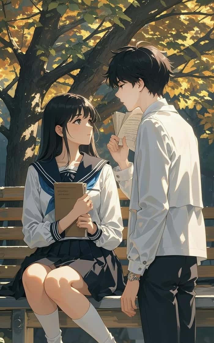 khoảnh khắc lãng mạn nhất ảnh anime cặp đôi