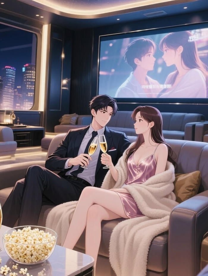 khung cảnh tối lãng mạn ảnh anime cặp đôi